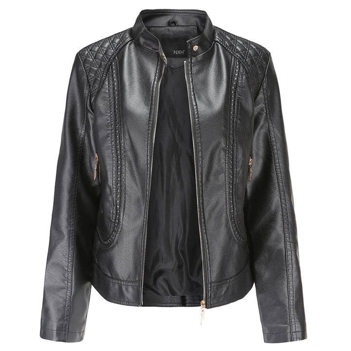 Veste Courte Col Montant Matelassé Femme