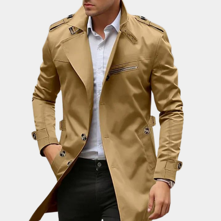 Trench-Coat Mi-Long Homme