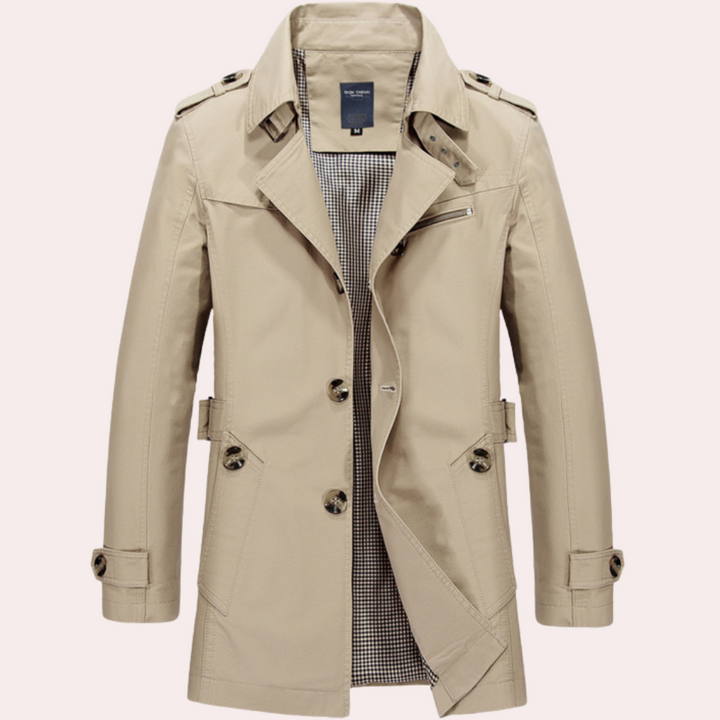 Trench-Coat Mi-Long Homme