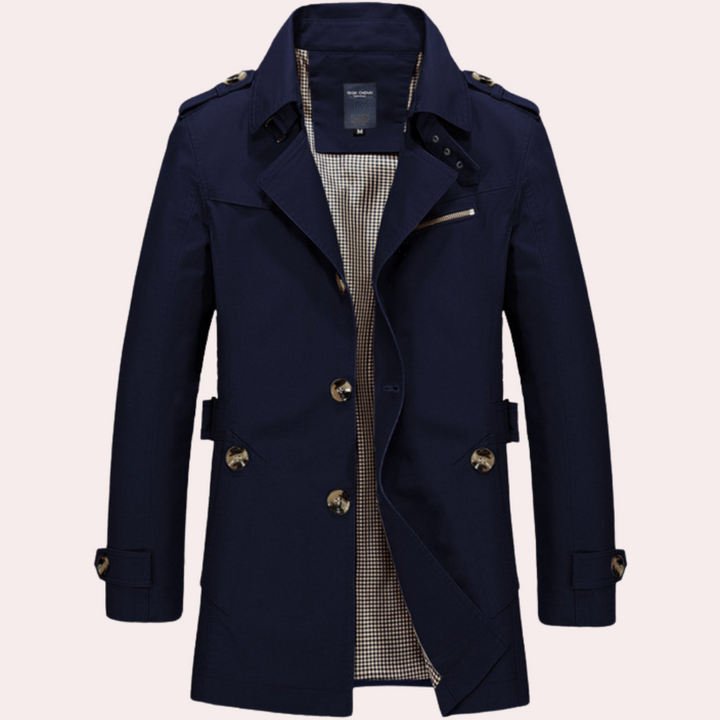 Trench-Coat Mi-Long Homme