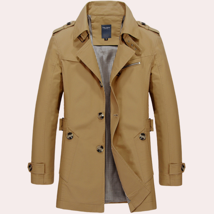 Trench-Coat Mi-Long Homme