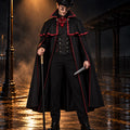 Cape Vampire à Col Montant Homme