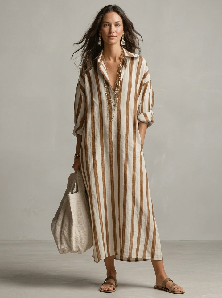 Robe Maxi Fluide Style Resort Femme
