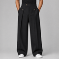 Pantalon Large à Plis Structurés Homme