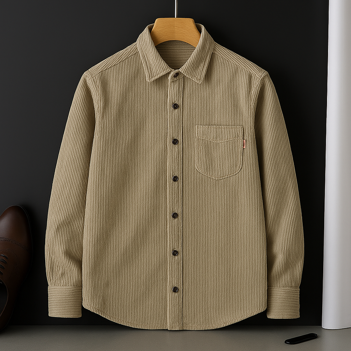 Chemise en velours côtelé Leonardo