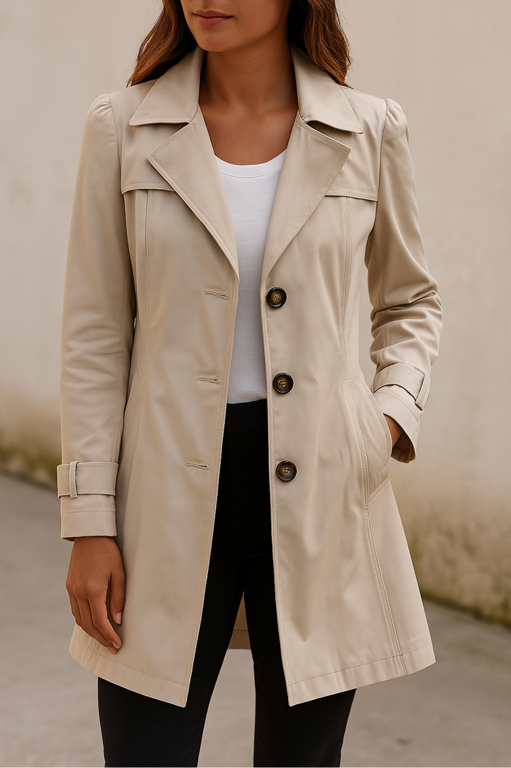 Manteau Mi-Long Ajusté Femme