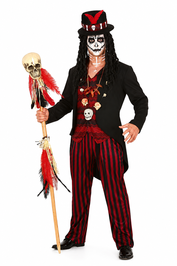 Déguisement Halloween Squelette Avec Haut-De-Forme Homme