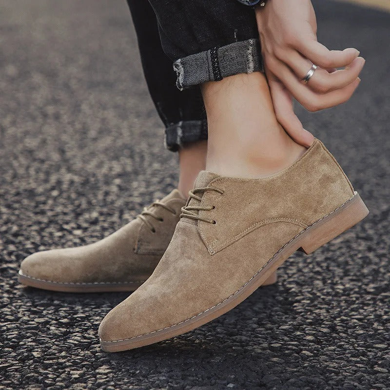 Derbies à Lacets Effet Daim Homme