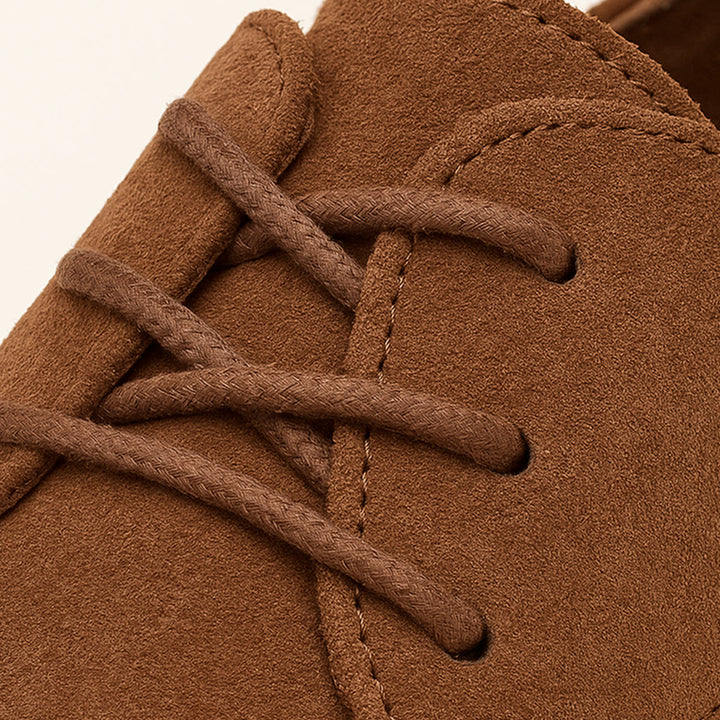 Derbies à Lacets Effet Daim Homme