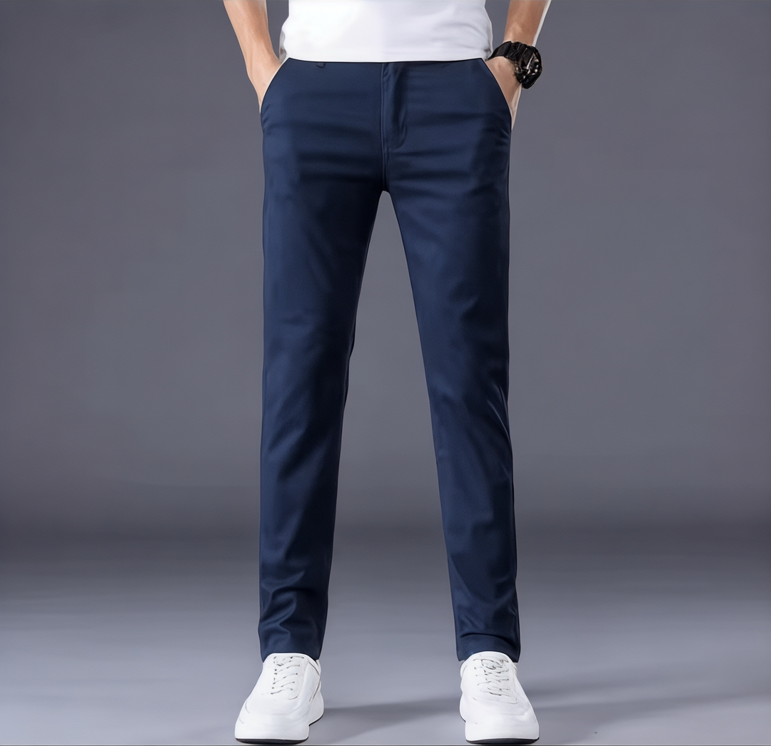 Pantalon Chino à Coupe Ajustée Homme