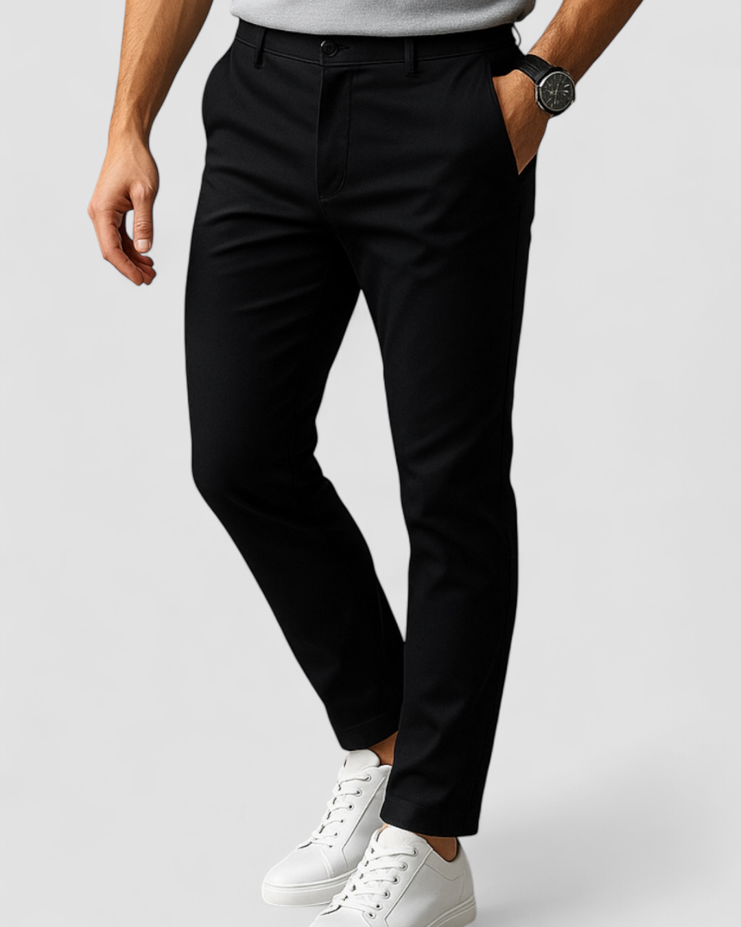 Pantalon Chino à Coupe Ajustée Homme