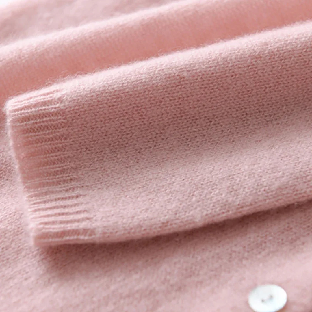 Cardigan Boutonné à Encolure Ronde Femme