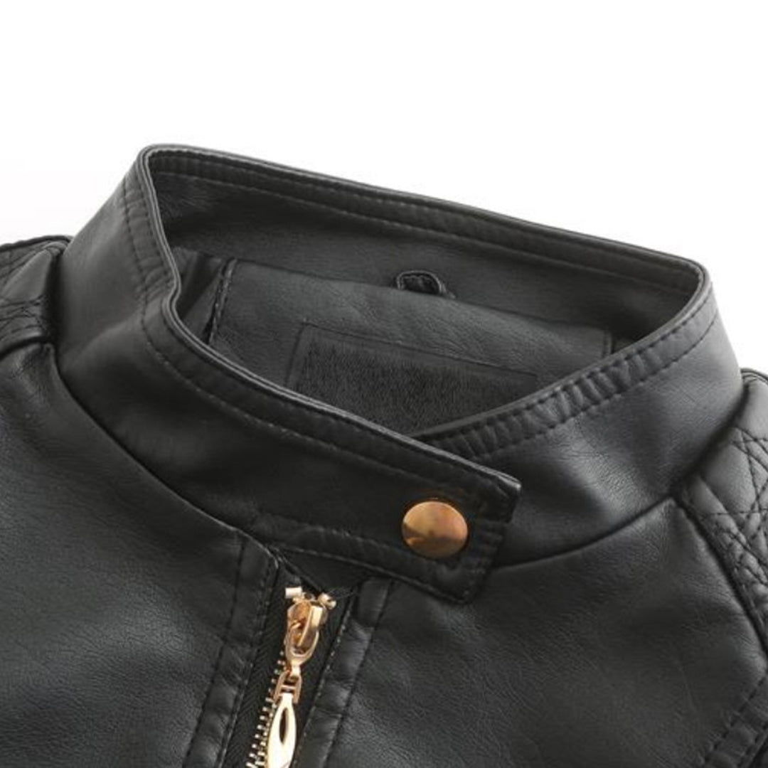 Veste Courte Col Montant Matelassé Femme