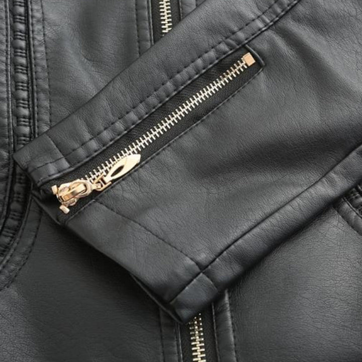 Veste Courte Col Montant Matelassé Femme