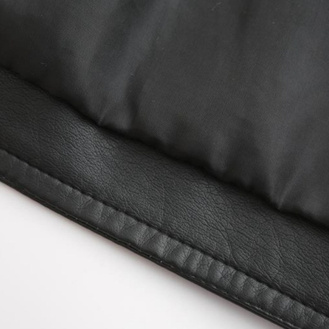 Veste Courte Col Montant Matelassé Femme