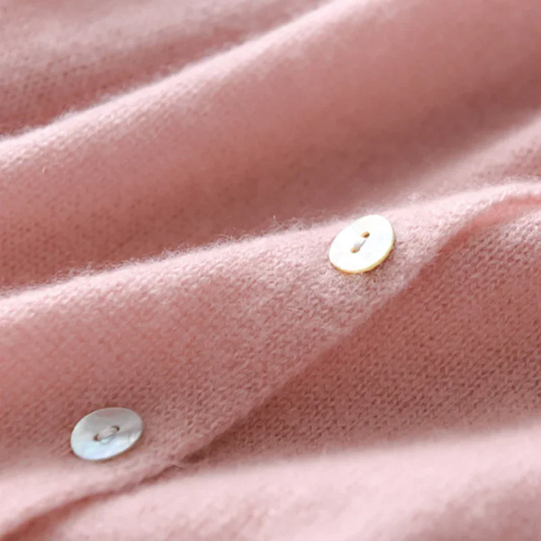 Cardigan Boutonné à Encolure Ronde Femme