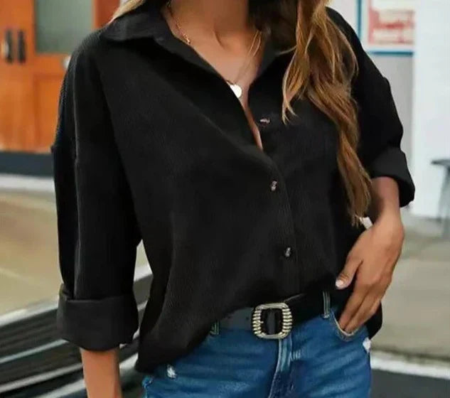 Blouse Boutonnée Casual Femme
