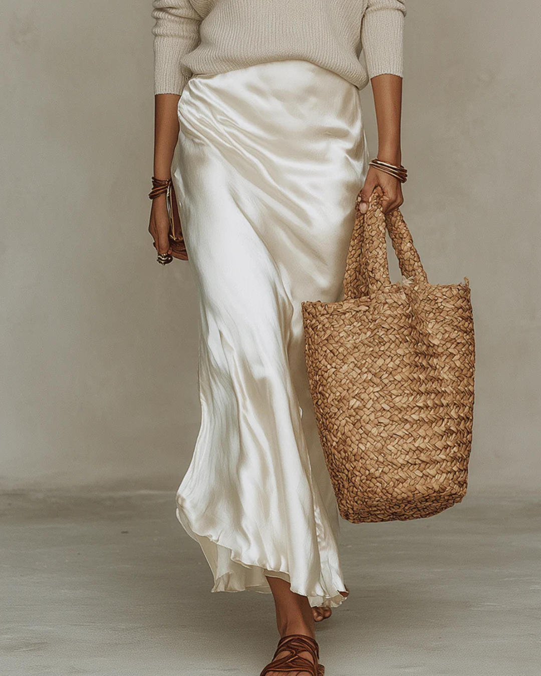 Ensemble Robe et Pull en Maille Femme