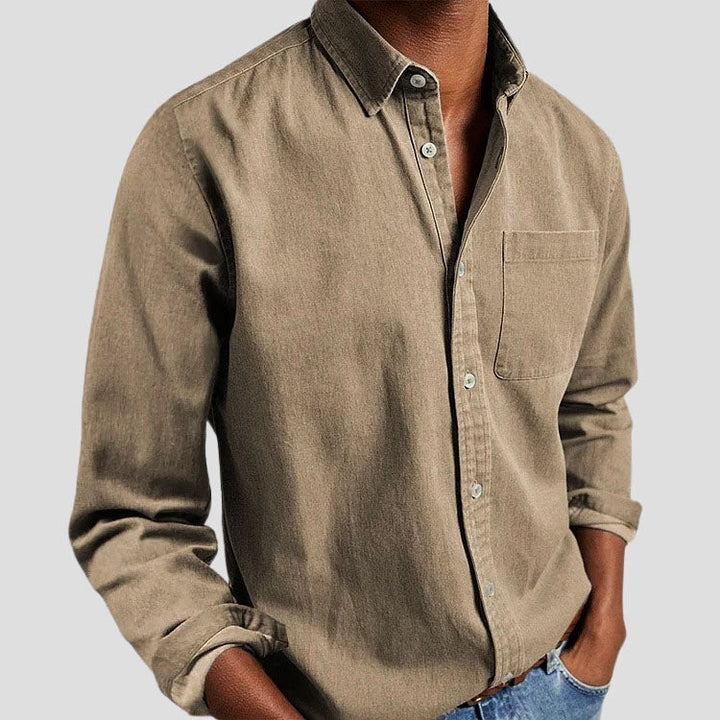 Chemise Décontractée à Manches Longues Homme