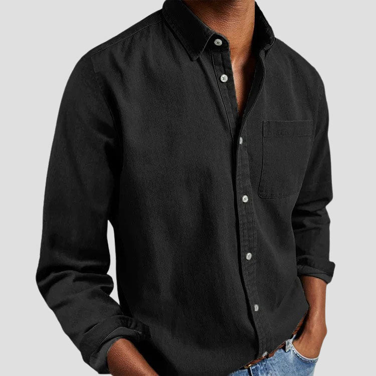 Chemise Décontractée à Manches Longues Homme