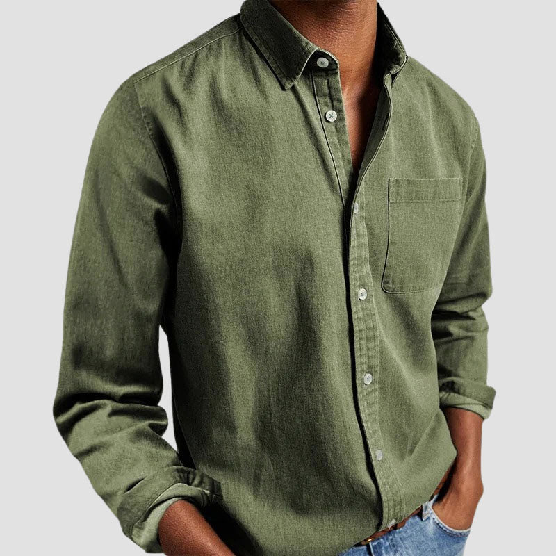 Chemise Décontractée à Manches Longues Homme