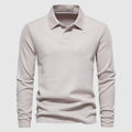 Men's Casual Long-Sleeve Polo Shirt