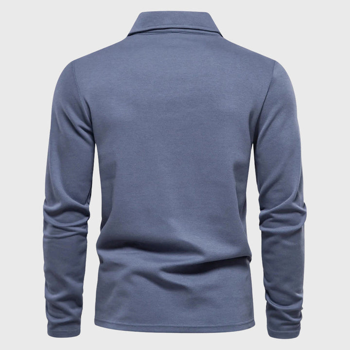 Polo Décontracté à Manches Longues Homme