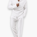 Men's Henley Top and Pants Set