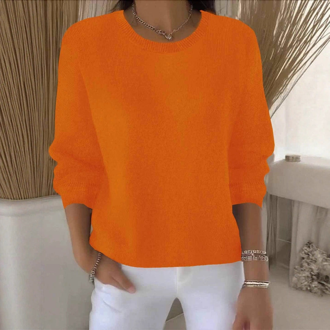 Pull Ample à Manches 3/4 Femme