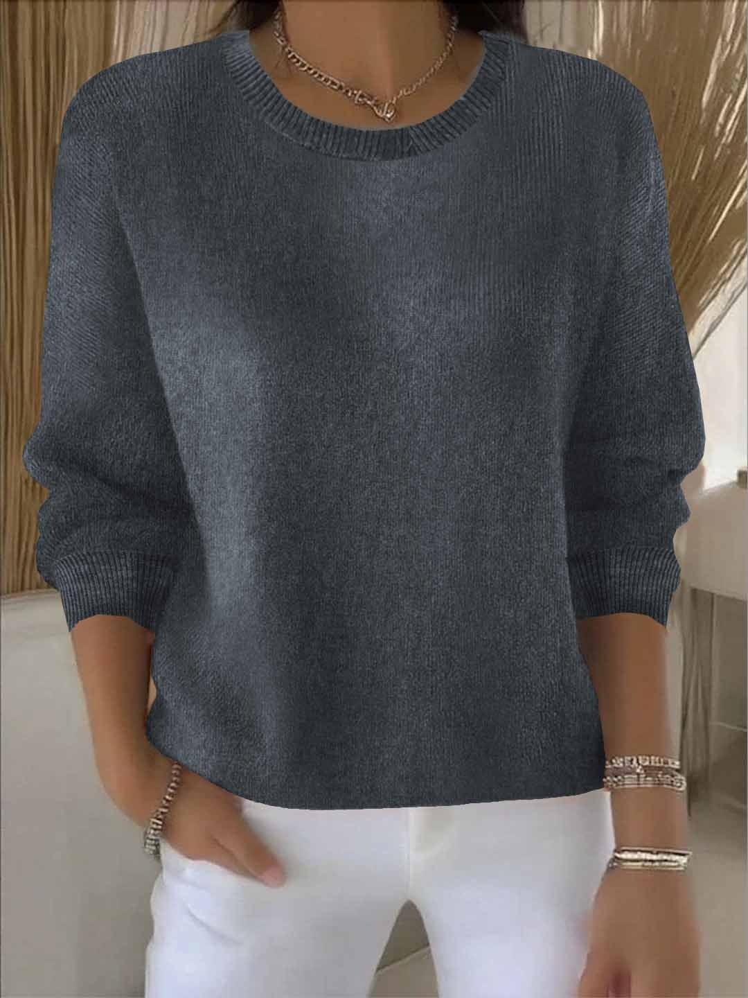 Pull Ample à Manches 3/4 Femme