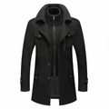 Trench Court zippé à Col Montant Homme