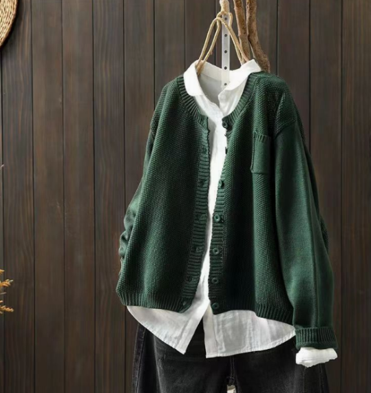 Cardigan Boutonné À Coupe Ample Femme