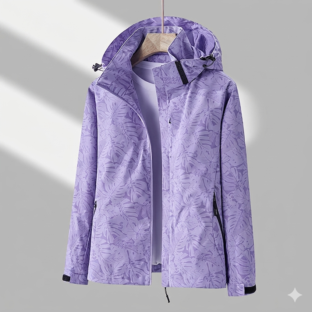 Veste à Capuche Imprimée Femme