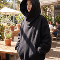 Women's Oversized Hooded Sweatshirt with Pocket