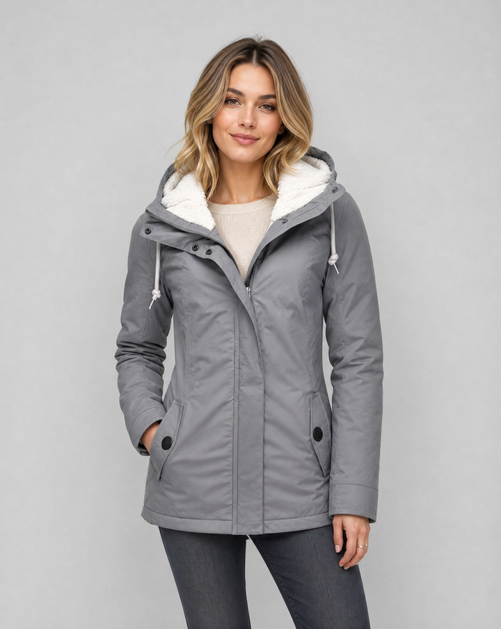 Parka Doublée à Capuche Femme