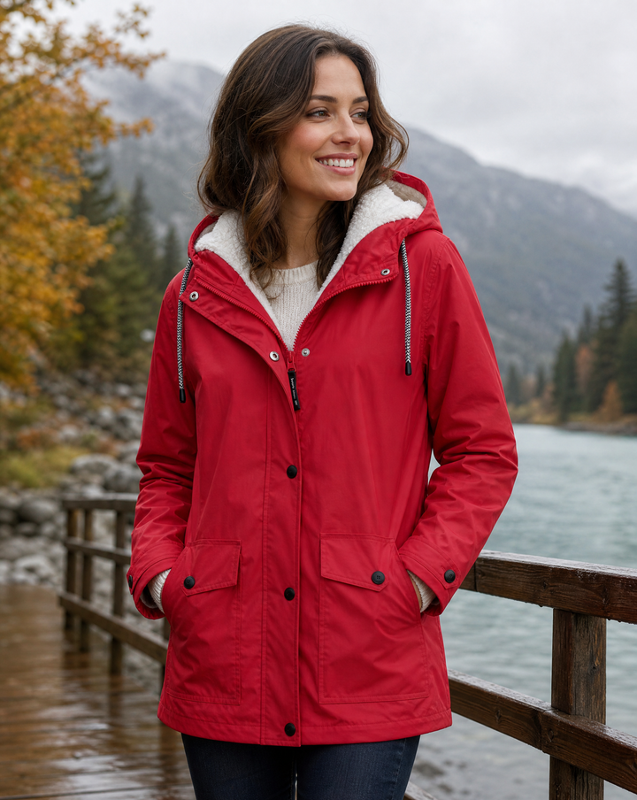 Parka Doublée à Capuche Femme