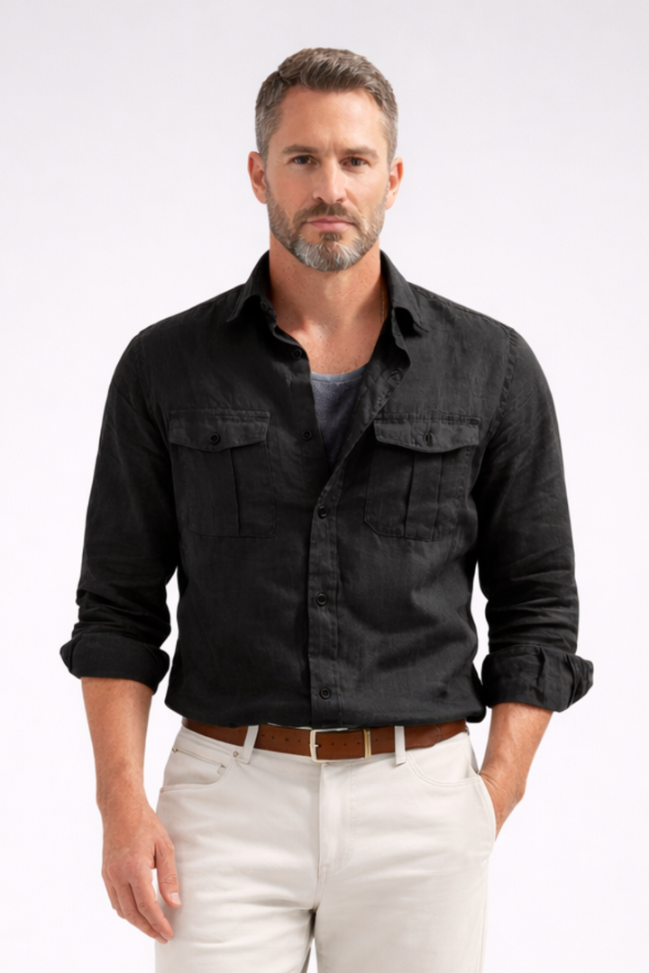 Chemise Casual à Poches Utility Homme