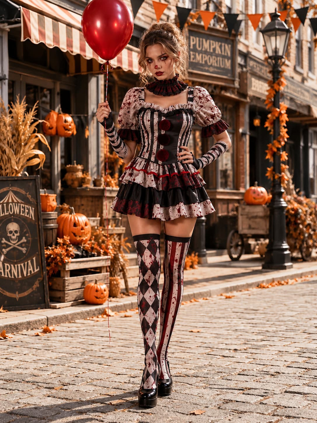 Déguisement De Clown D’horreur Halloween Femme
