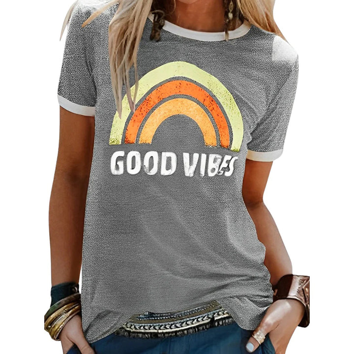 T-shirt Imprimé Col Rond Femme