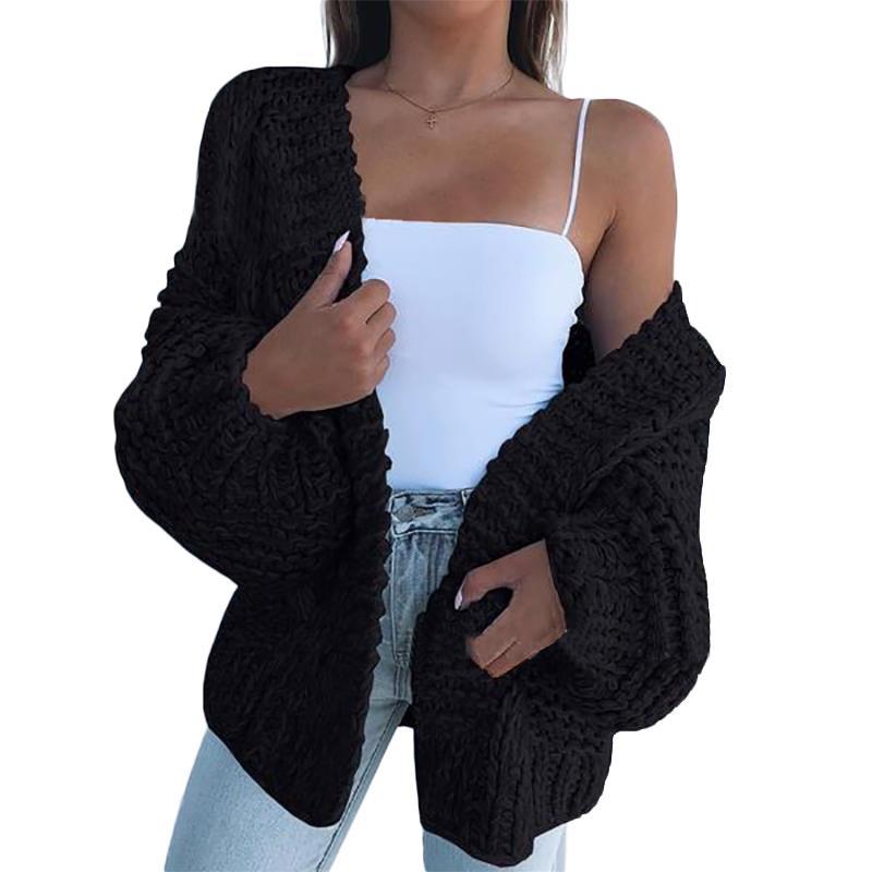 Gilet en Maille Ajourée Femme