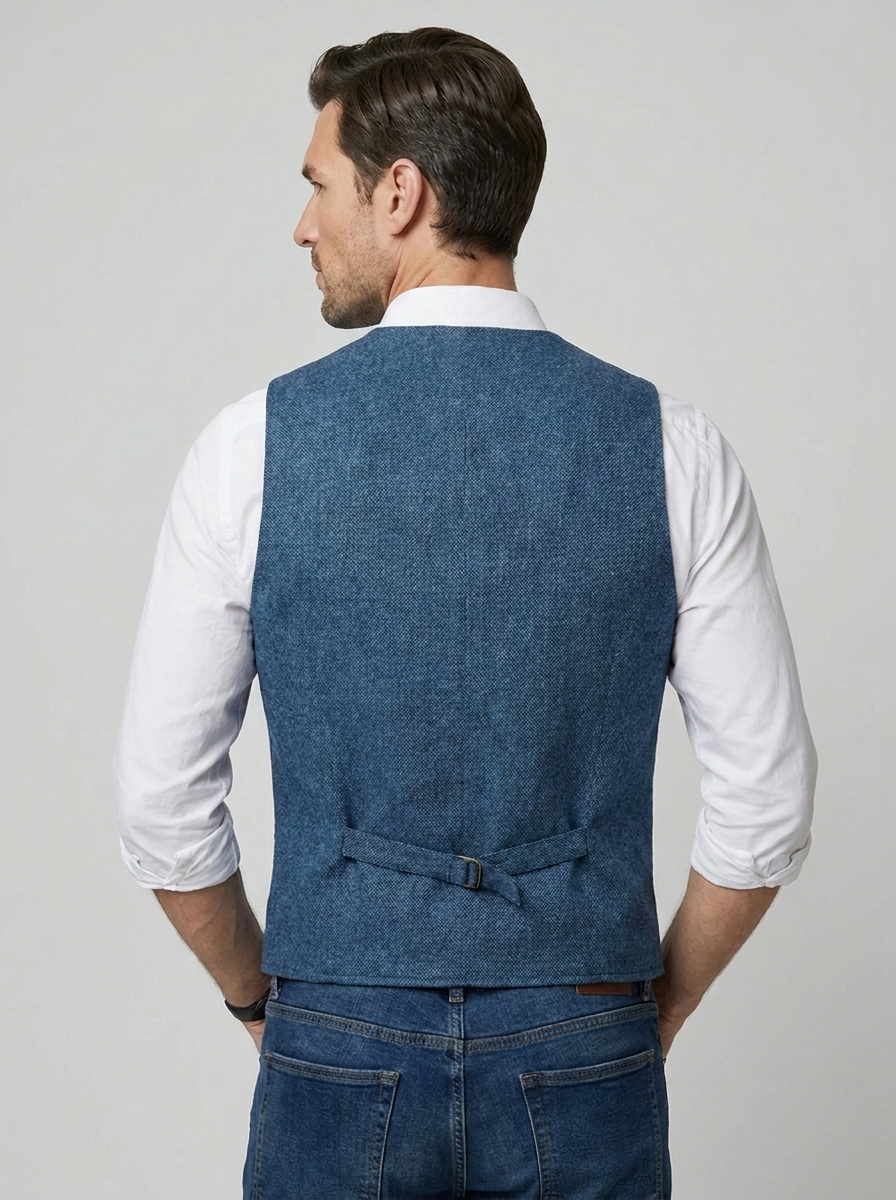 Gilet De Costume Sans Manches Pour Homme