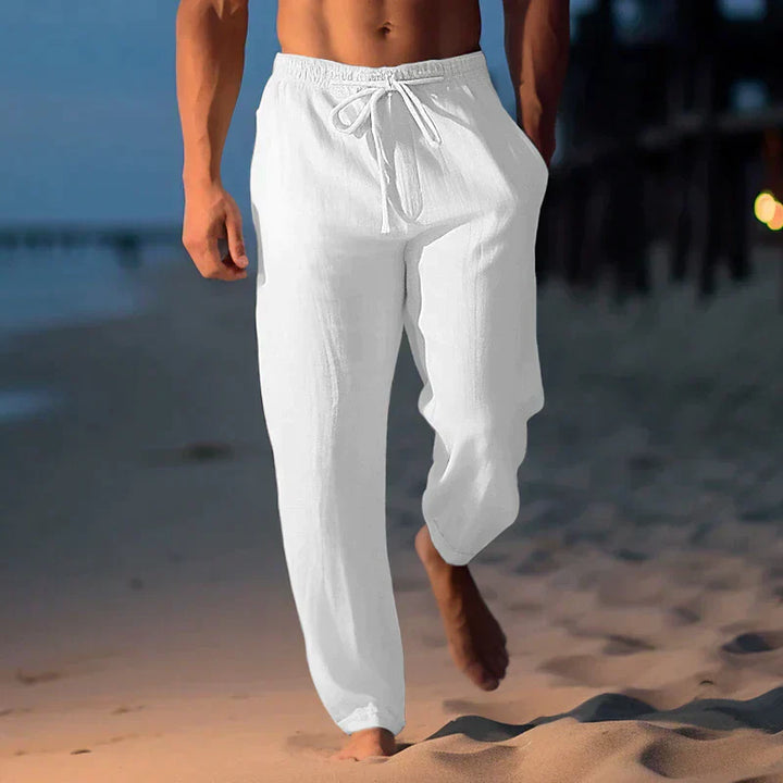 Pantalon Casual À Cordon Homme
