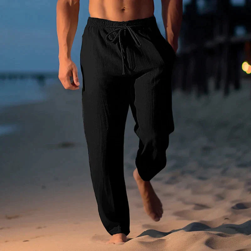 Pantalon Casual À Cordon Homme