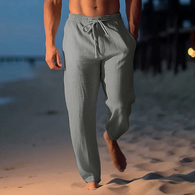Pantalon Casual À Cordon Homme