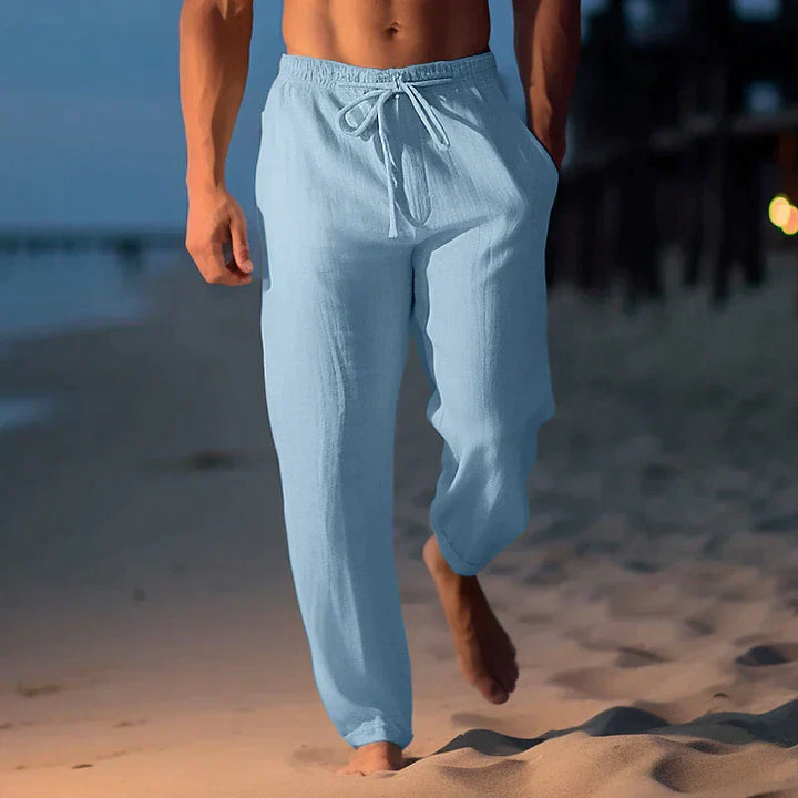 Pantalon Casual À Cordon Homme
