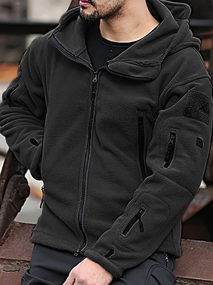 Veste Courte à Capuche Zippée Homme