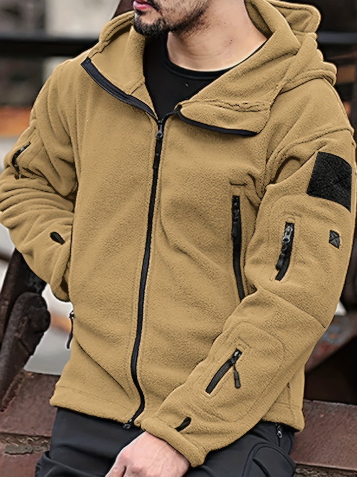 Veste Courte à Capuche Zippée Homme