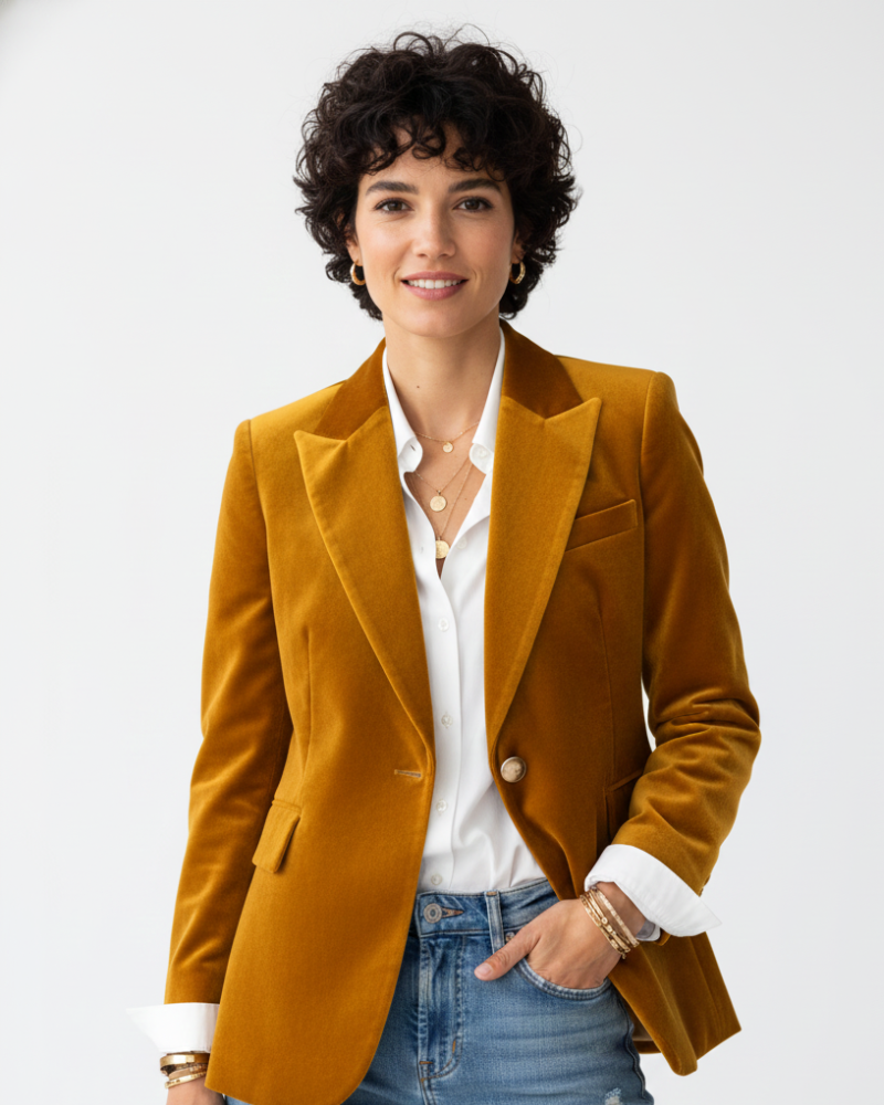 Blazer Élégant Ajusté Femme