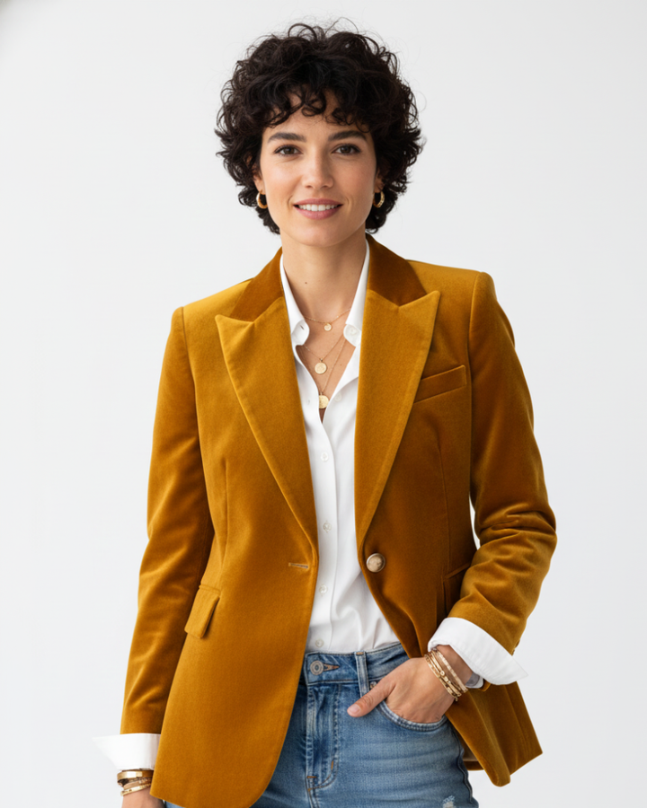 Blazer Élégant Ajusté Femme