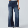 Women's High-Waisted Wide-Leg Flare Jeans